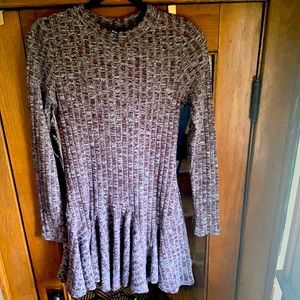 Crew neck drop waist dress